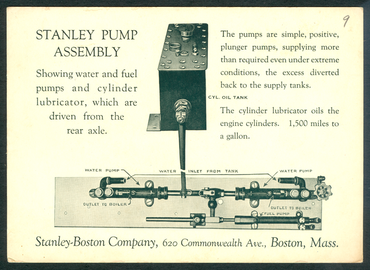 Stanley Motor Carriage Company Boston Office Advertising Cards